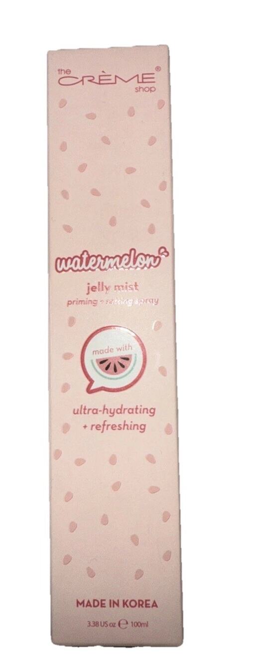 The Crème Shop Watermelon Jelly Mist Priming + Setting Spray 3.38 Fl Oz Sealed